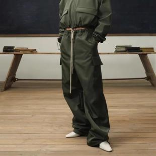 裤 工装 FEAR 男 FOG GOD复线ESSENTIALS抽绳直筒休闲长裤 24新款