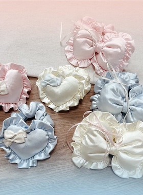 韩版甜美少女花边蝴蝶结爱心大肠发圈头绳发饰头花扎马尾皮筋发绳