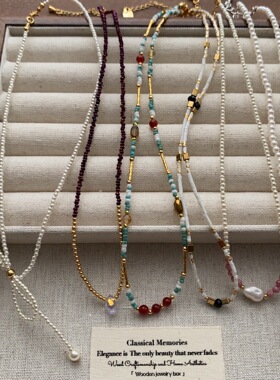 轻奢极简清新项链新款珍珠小众优雅高级感颈链甜美锁骨链珍珠项链