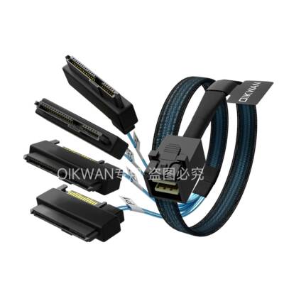 SFF-8643转4个硬盘连接线