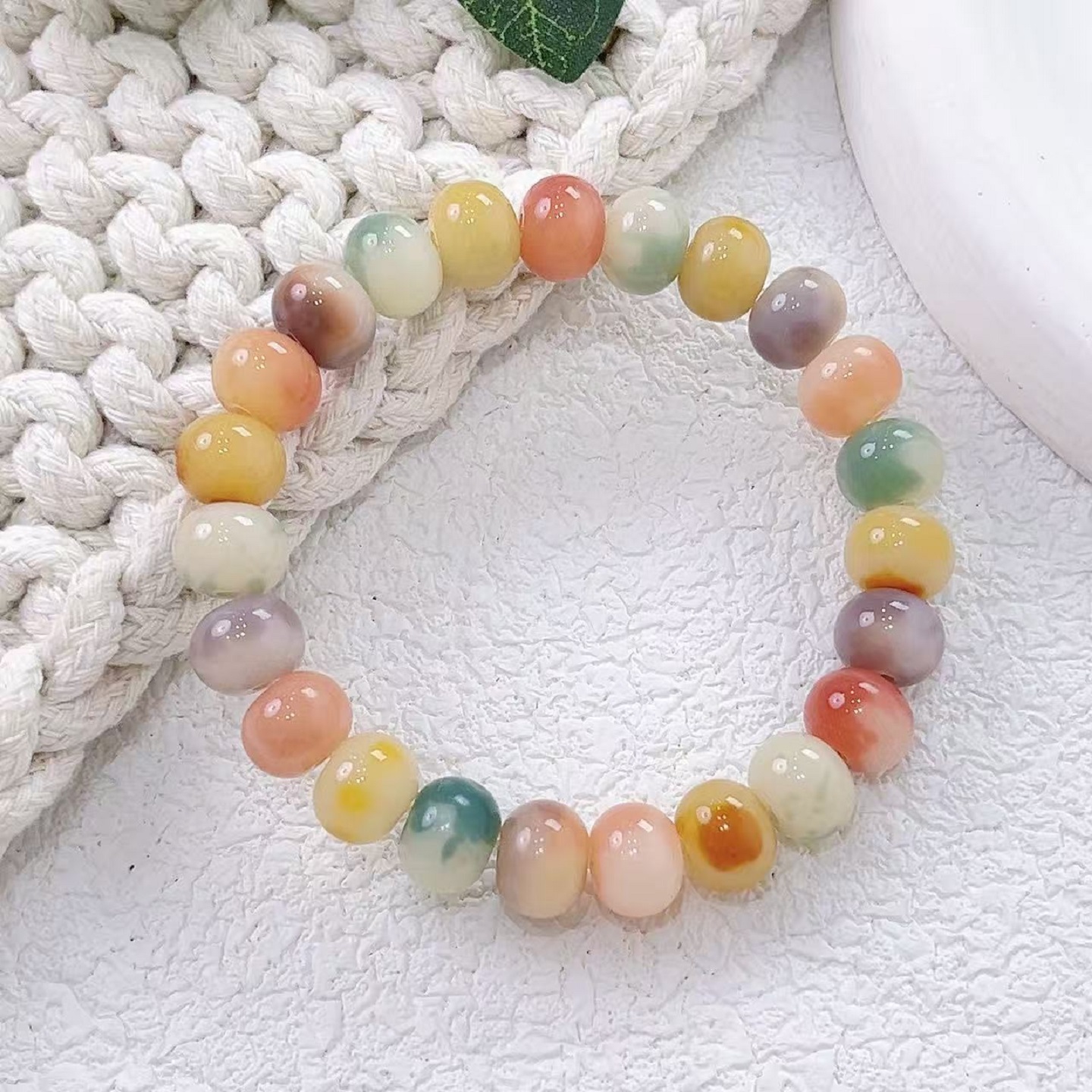 彩虹糖系列菩提手串学生版绕指柔