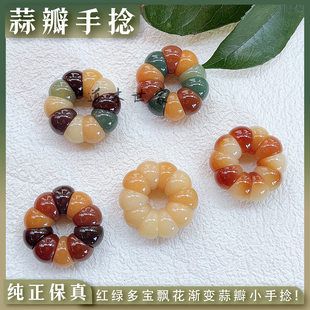 蒜瓣菩提手捻大合集蒜瓣大肠女绕指柔白玉菩提根盘玩文玩佛珠手链