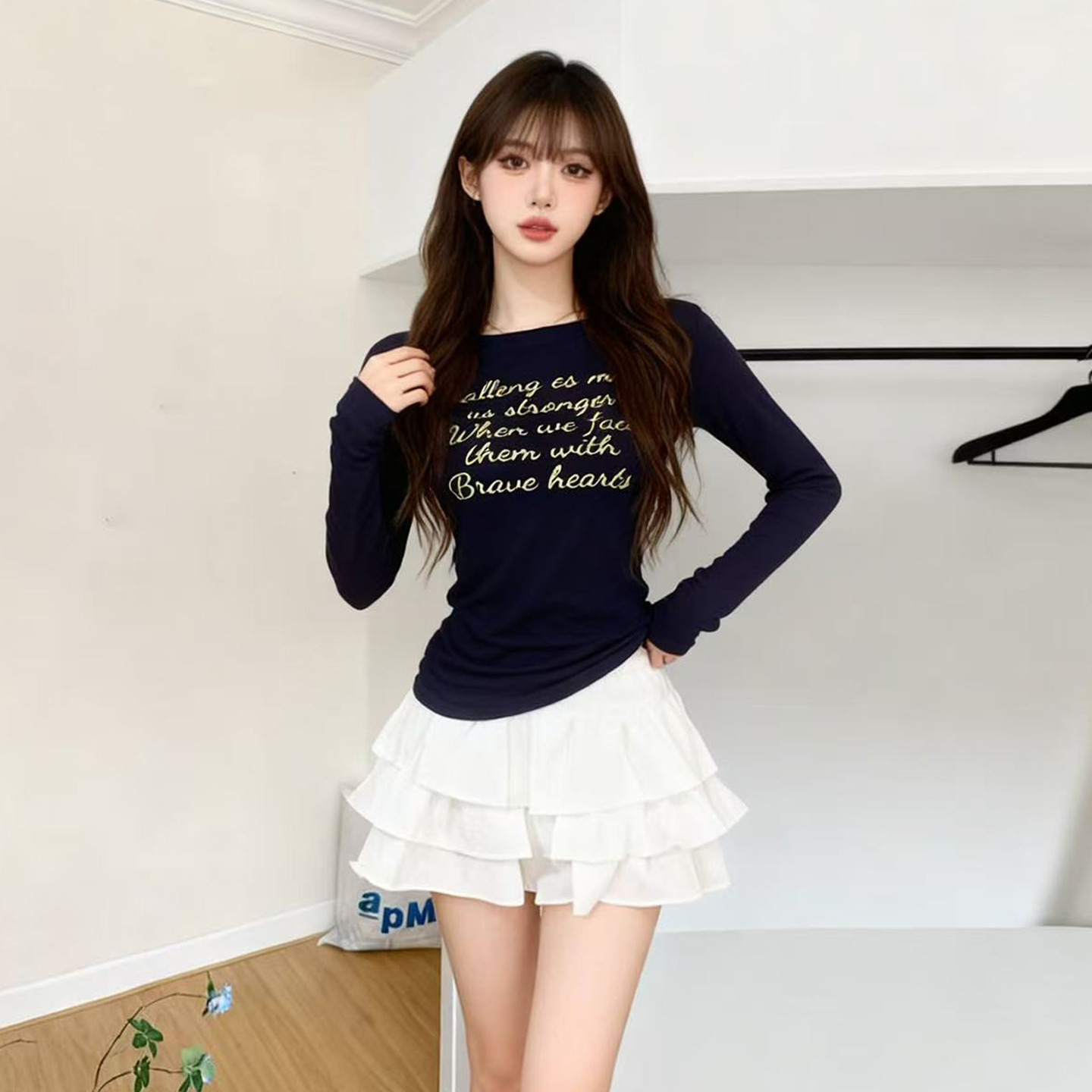 一整套性感辣妹上衣套装裙