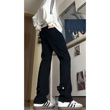 A417ANK806P45男士春季排扣牛仔裤百搭带铆钉休闲裤，男装休闲裤，电商A417A