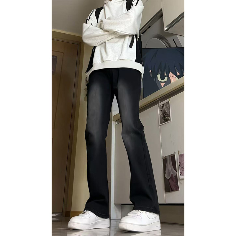A417ANK356-1P50春季新款复古蓝高弹力高品质加厚牛仔裤男微拉,男装牛仔裤,电商A417A