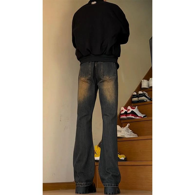 A417ANK356P55春季男士高品质牛仔裤百搭高街个性休闲裤,男装休闲裤,电商A417A