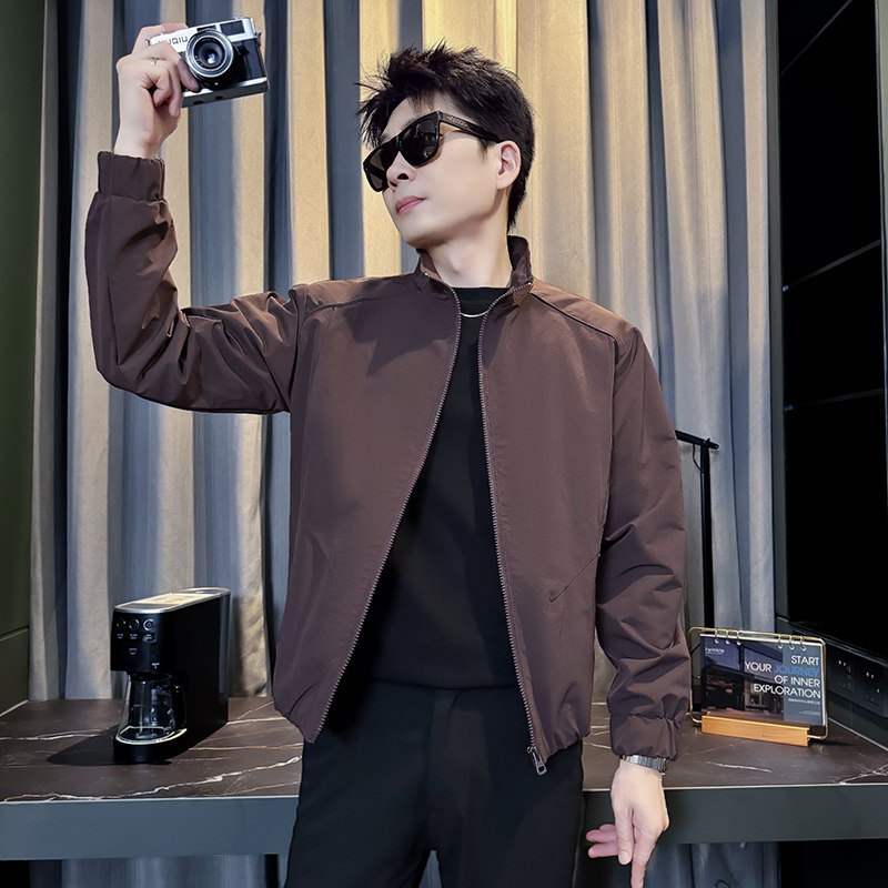 312A-J542-P98控138秋季新款社会小伙夹克外套男潮流韩版上衣C,男装夹克,星座312A
