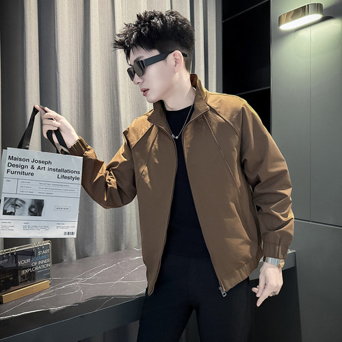 312A-J615-P98 控145 秋季新款社会小伙夹克外套男潮流韩版上衣A