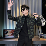 312A-S63-P130控170秋冬季呢子韩版男装夹克潮流高级秋冬上衣C，男装夹克，星座312A