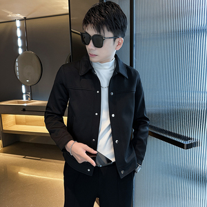 312A-2375-P120 控169 秋季新款社会小伙夹克外套男潮流韩版上衣A图片