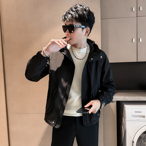 312A-2825-P115 控158 秋季新款社会小伙夹克外套男潮流韩版上衣B图片