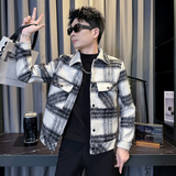 312A-S52-P130控170秋冬季呢子韩版男装夹克潮流高级秋冬上衣D，男装夹克，星座312A