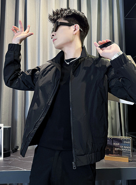 312A-J523-P98 控138 秋季新款社会小伙夹克外套男潮流韩版上衣D