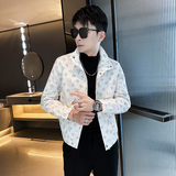 312A-2371-P98控145秋季新款社会小伙夹克外套男潮流韩版上衣C，男装夹克，星座312A