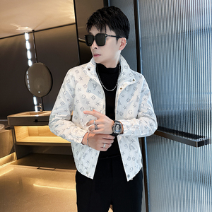 312A-2371-P98控145秋季新款社会小伙夹克外套男潮流韩版上衣C