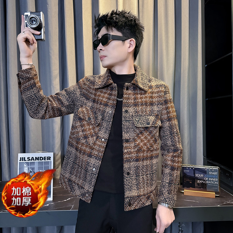 312A-S53-8P140控180秋冬季新款社会小伙夹克外套男潮流上衣B,男装夹克,星座312A