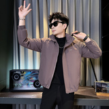 312A-M11-P138控178冬季男士潮牌棉衣外套韩版潮流夹克棉袄W，男装夹克，星座312A