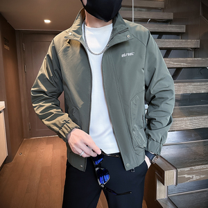312A-2812-P98 控138 春季新款社会小伙夹克外套男潮流韩版上衣D图片