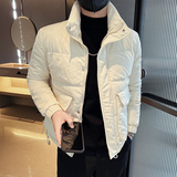 312A-8811-P135控178冬季男士潮牌棉衣外套韩版潮流夹克棉袄S，男装夹克，星座312A