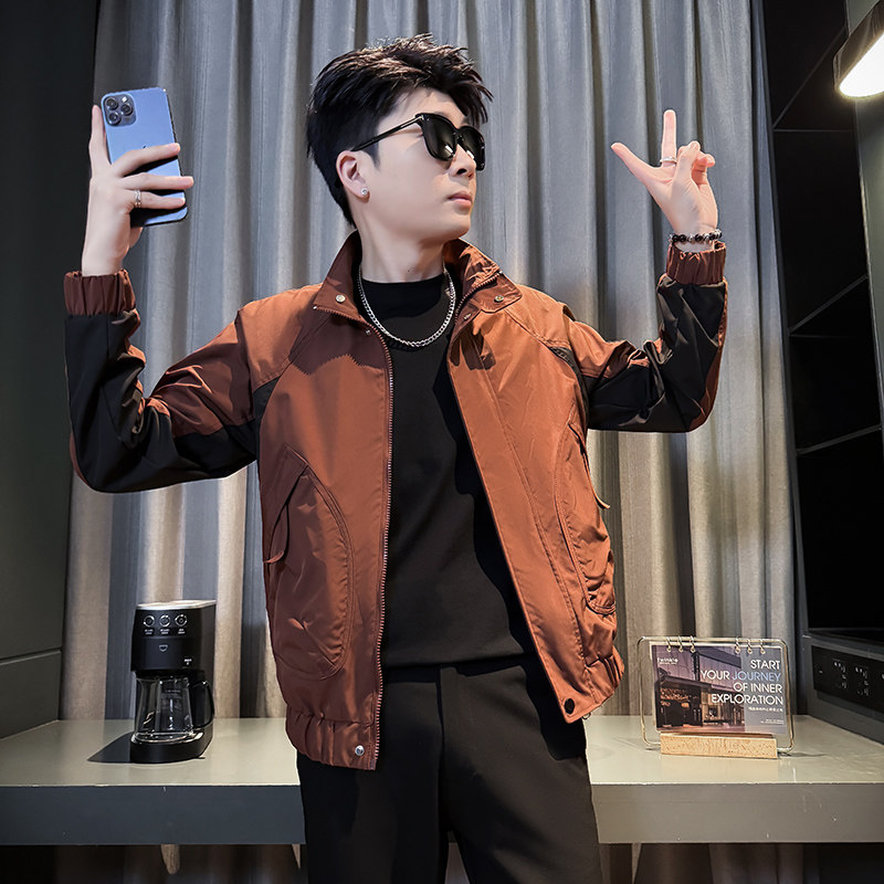 312A-J507-P98控138新款社会小伙夹克外套男潮流韩版上衣A,男装夹克,星座312A
