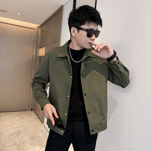 312A-2823-P100 控138 秋季新款社会小伙夹克外套男潮流韩版上衣A图片