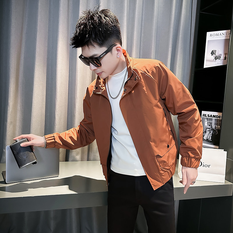 312A-2803-P108 控148 春季新款社会小伙夹克外套男潮流韩版上衣D图片