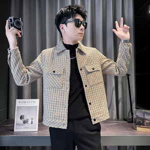 312A-J531-P135 控175 秋季新款社会小伙夹克外套男潮流韩版上衣D图片