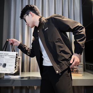 312A-J505-P98 控138 春季新款社会小伙夹克外套男潮流韩版上衣A,男装夹克,星座312A