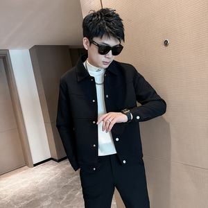 312A-9908-P120 控165 秋季新款社会小伙夹克外套男潮流韩版上衣A图片