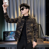 312A-S63-P130控170秋冬季呢子韩版男装夹克潮流高级秋冬上衣C，男装夹克，星座312A