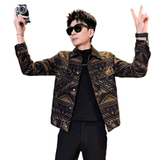 312A-S63-P130控170秋冬季呢子韩版男装夹克潮流高级秋冬上衣D，男装夹克，星座312A