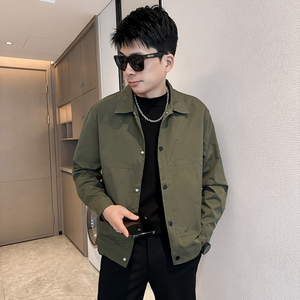 312A-2823-P100 控138 秋季新款社会小伙夹克外套男潮流韩版上衣A图片