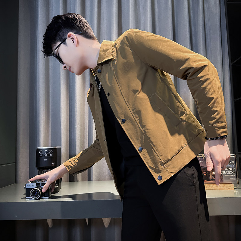 312A-J502-P98 控138 春季新款社会小伙夹克外套男潮流韩版上衣C图片