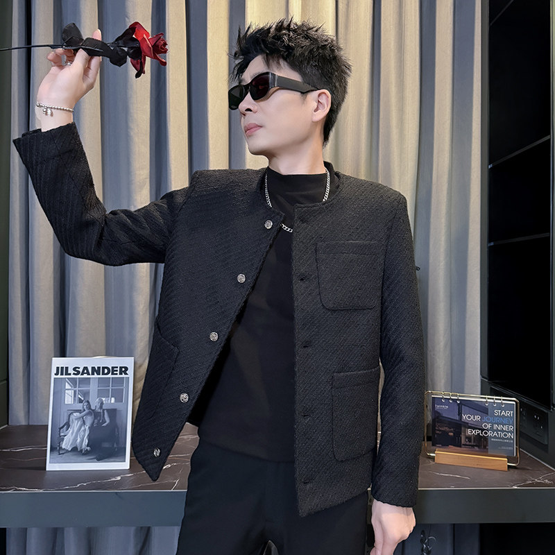 312A-S57-P138控178秋冬季呢子韩版男装夹克潮流高级秋冬上衣B,男装夹克,星座312A