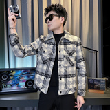312A-S62-P130控170秋冬季呢子韩版男装夹克潮流高级秋冬上衣C，男装夹克，星座312A