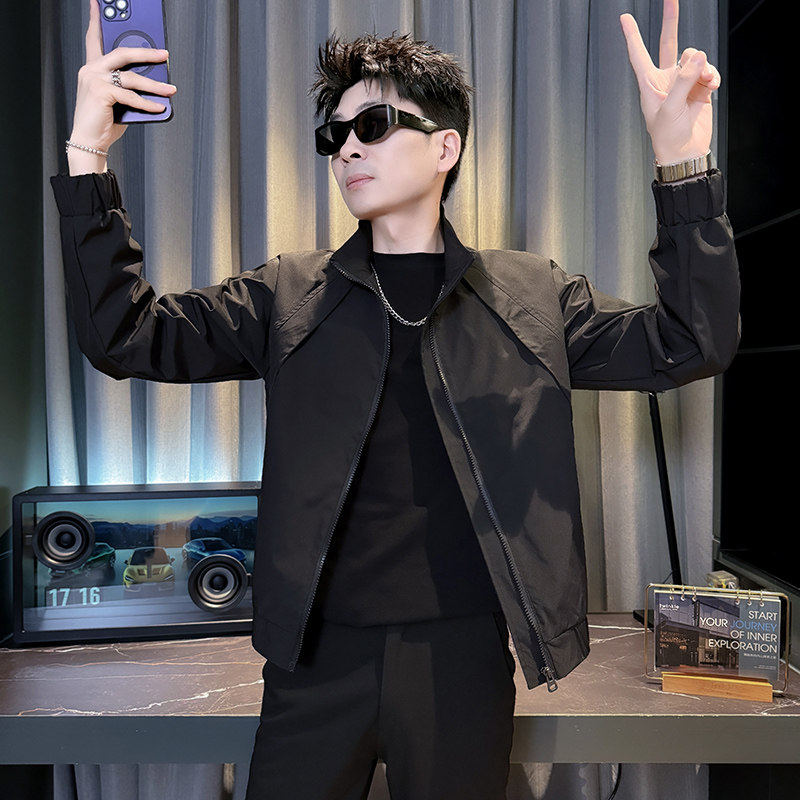 312A-J609-P98控145春季新款社会小伙夹克外套男潮流韩版上衣Q,男装夹克,星座312A