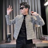 312A-J528-P130控170秋季新款社会小伙夹克外套男潮流韩版上衣B，男装夹克，星座312A