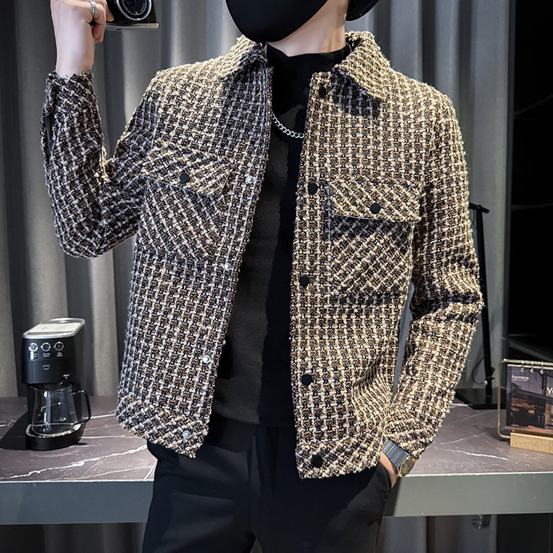 312A-J531-P135控175秋季新款社会小伙夹克外套男潮流韩版上衣B,男装夹克,星座312A