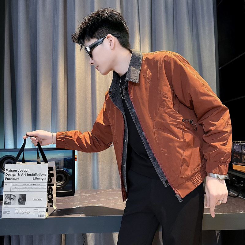 312A-J601-P108 控155 春季新款社会小伙夹克外套男潮流韩版上衣A图片