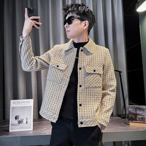 312A-J531-P135 控175 秋季新款社会小伙夹克外套男潮流韩版上衣A图片