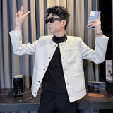 312A-S57-P138控178秋冬季呢子韩版男装夹克潮流高级秋冬上衣A，男装夹克，星座312A