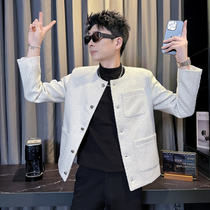 312A-S57-P138 控178 秋冬季呢子韩版男装夹克潮流高级秋冬上衣A图片