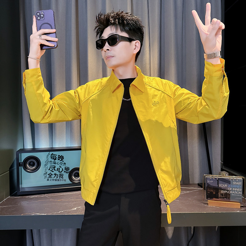312A-J606-P98控145春季新款社会小伙夹克外套男潮流韩版上衣C,男装夹克,星座312A