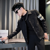 312A-J533-P120 控165 秋季新款社会小伙夹克外套男潮流韩版上衣C,男装夹克,星座312A,四季星座 312A-J533-P120 控165 秋季新款社会小伙夹克外套男潮流韩版上衣C,男装夹克,星座312A,四季星座