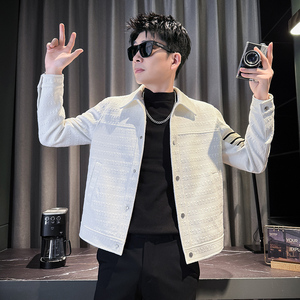 312A-J533-P120 控165 秋季新款社会小伙夹克外套男潮流韩版上衣C图片