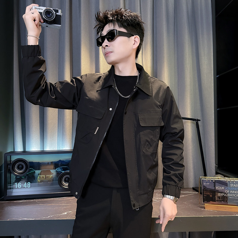 312A-J605-P98控145春季新款社会小伙夹克外套男潮流韩版上衣D,男装夹克,星座312A