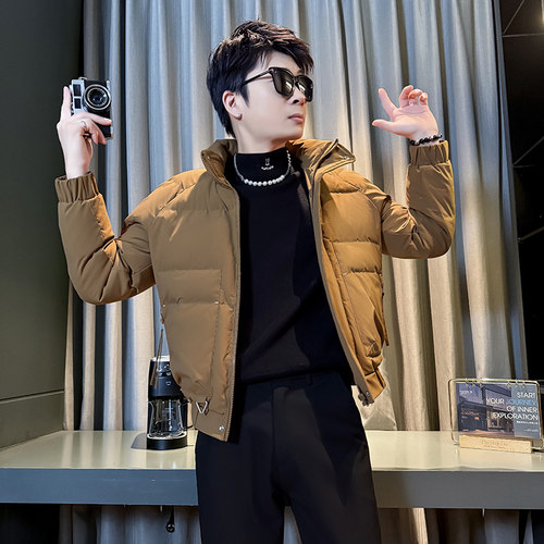 312A-6627-P138控178  冬季男士潮牌棉衣外套韩版潮流夹克棉袄D