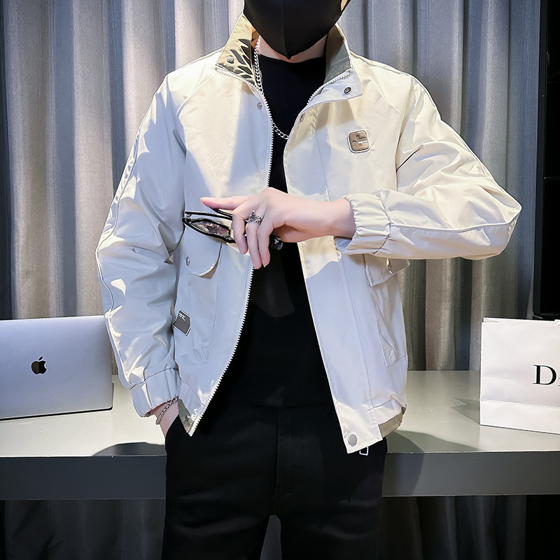312A-2807-P98 控138 春季新款社会小伙夹克外套男潮流韩版上衣B图片
