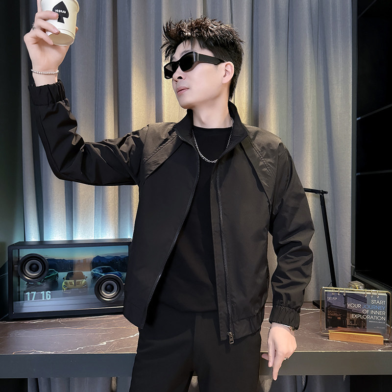 312A-J609-P98控145春季新款社会小伙夹克外套男潮流韩版上衣W，男装夹克，星座312A