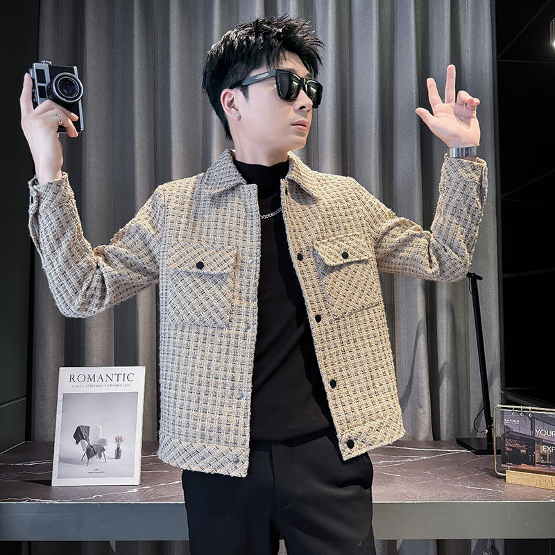 312A-J531-P135控175秋季新款社会小伙夹克外套男潮流韩版上衣C,男装夹克,星座312A